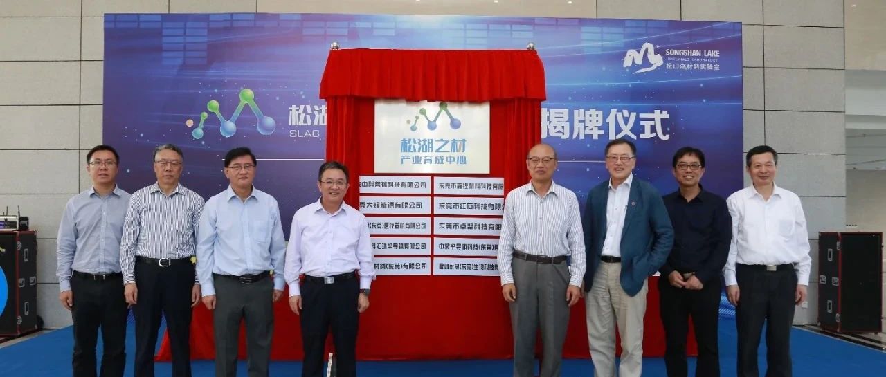 视频丨推进产学研合作迈出新步伐！“松湖之材”产业育成中心正式揭牌