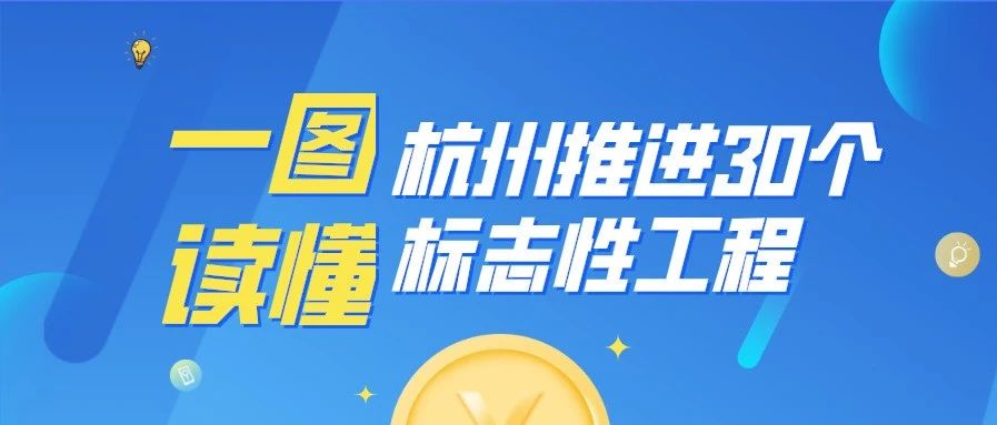一图读懂丨杭州推进30个标志性工程 总投资约1万亿元