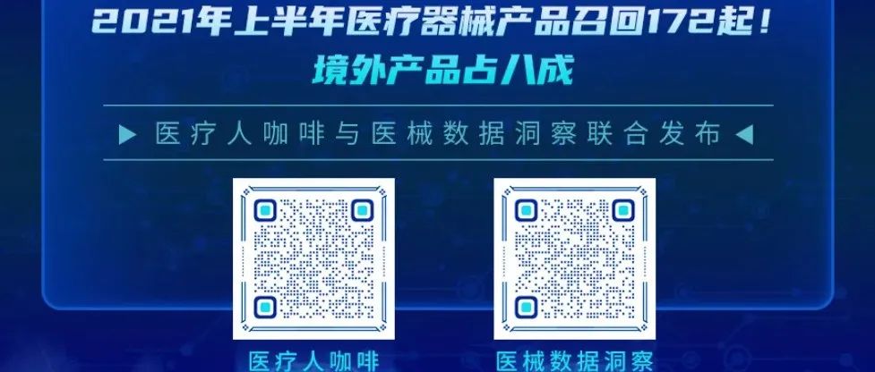 重磅发布：2021上半年医疗器械产品召回172起！境外产品占八成！