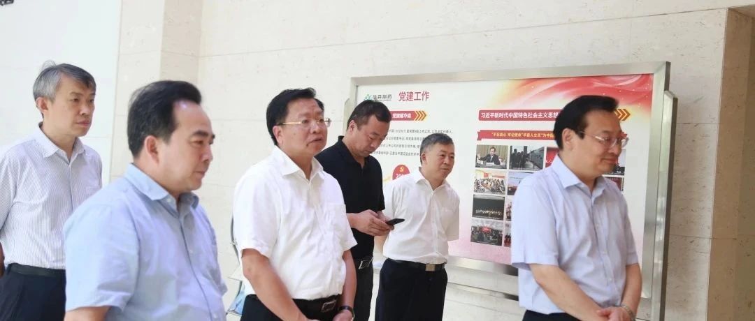 中宣部副部长梁言顺莅临华森制药调研考察
