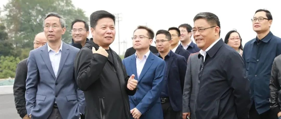 湖州职业技术学院党委书记周家健、校长沈建民一行来新区考察
