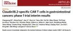 科济药业CAR-T产品CT041治疗实体瘤I期临床详细数据在《Nature Medicine》发表