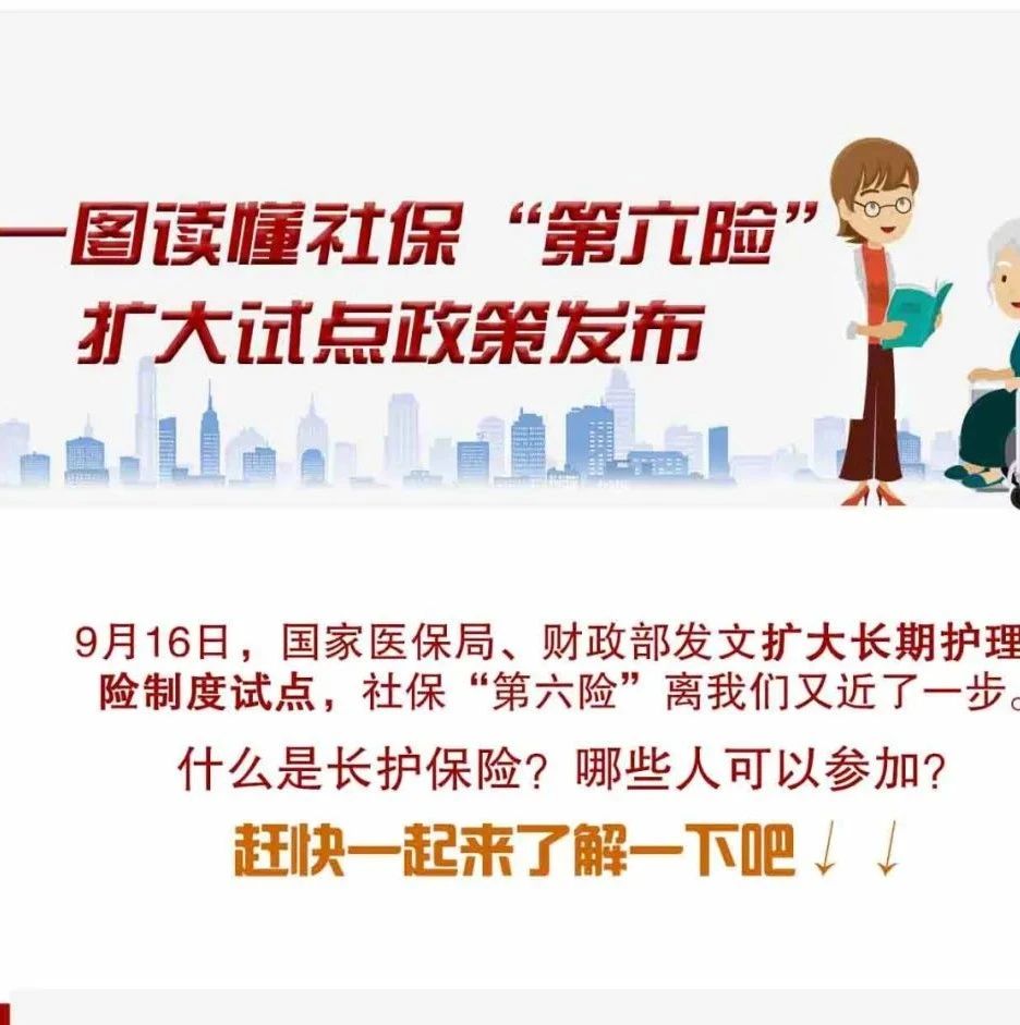 一图读懂《关于扩大长期护理保险制度试点的指导意见》