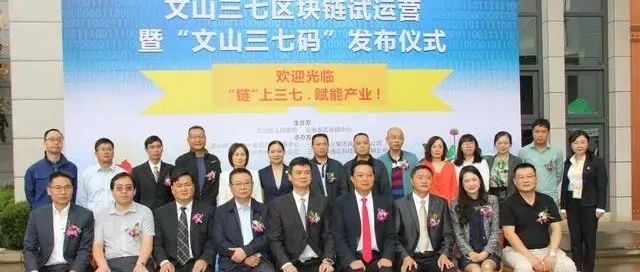 文山三七区块链溯源平台试运营和“文山三七码”发布会在一心堂举行
